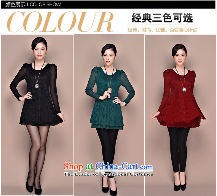 Yuan slot in the 2015 winter clothing new Korean version of large numbers of ladies Foutune of thin lace plus video lint-free in the thick long warm forming the dresses YD690 4XL Photo Black, prices, brand platters! The elections are supplied in the national character of distribution, so action, buy now enjoy more preferential! As soon as possible.