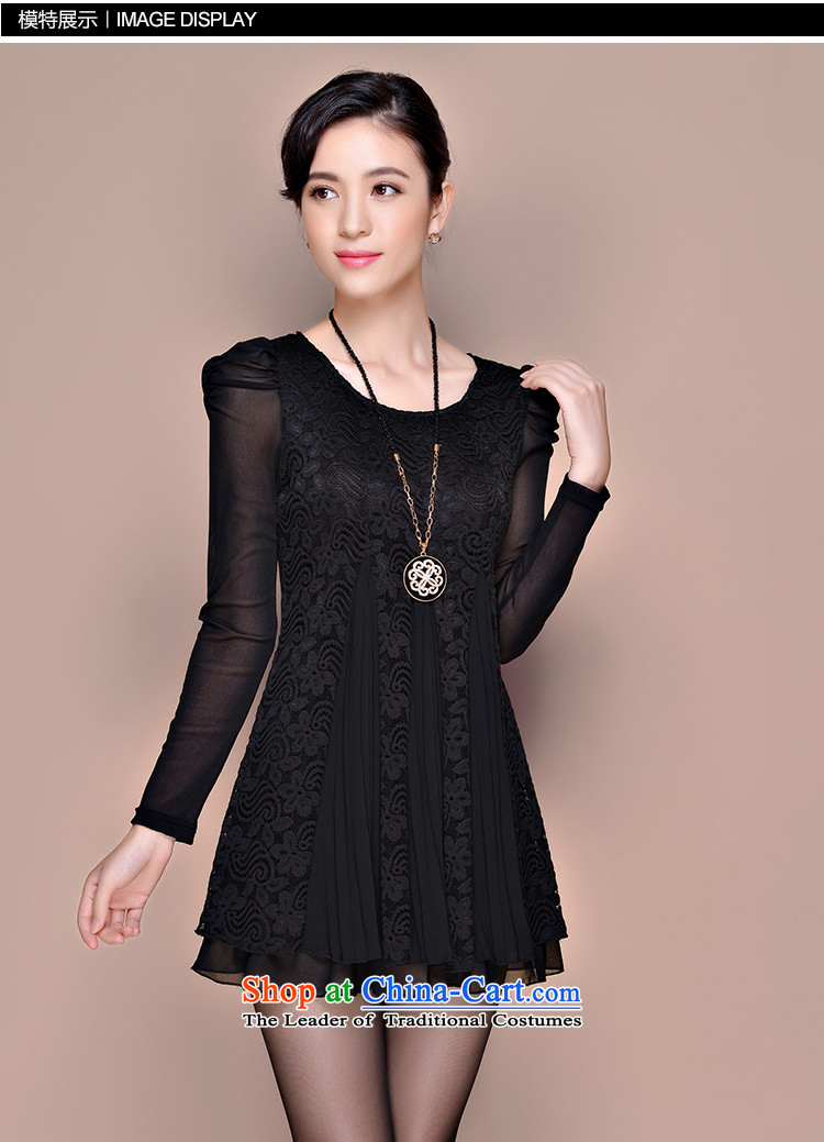 Yuan slot in the 2015 winter clothing new Korean version of large numbers of ladies Foutune of thin lace plus video lint-free in the thick long warm forming the dresses YD690 4XL Photo Black, prices, brand platters! The elections are supplied in the national character of distribution, so action, buy now enjoy more preferential! As soon as possible.