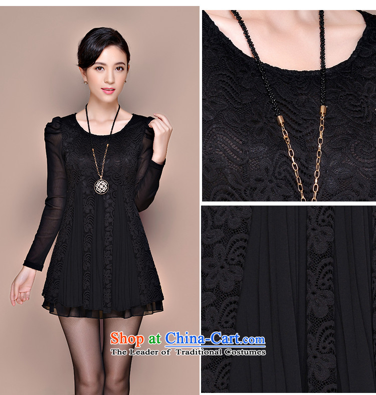 Yuan slot in the 2015 winter clothing new Korean version of large numbers of ladies Foutune of thin lace plus video lint-free in the thick long warm forming the dresses YD690 4XL Photo Black, prices, brand platters! The elections are supplied in the national character of distribution, so action, buy now enjoy more preferential! As soon as possible.