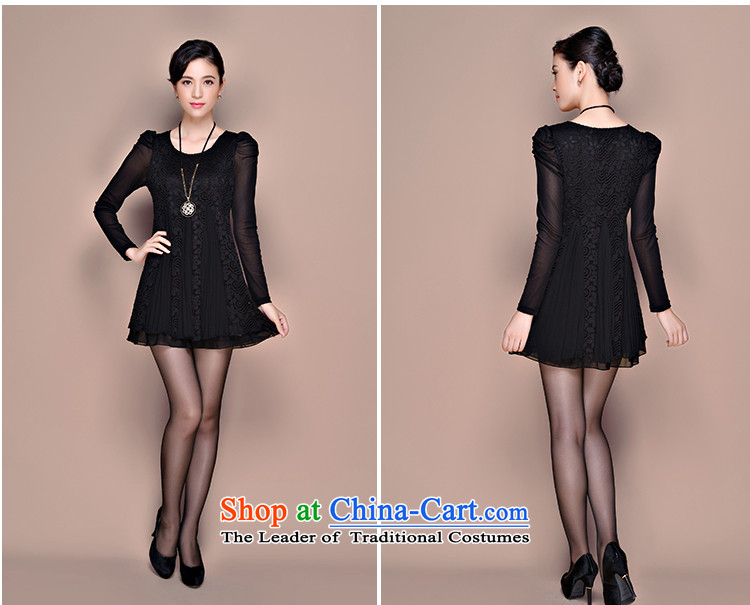 Yuan slot in the 2015 winter clothing new Korean version of large numbers of ladies Foutune of thin lace plus video lint-free in the thick long warm forming the dresses YD690 4XL Photo Black, prices, brand platters! The elections are supplied in the national character of distribution, so action, buy now enjoy more preferential! As soon as possible.