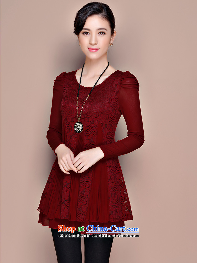 Yuan slot in the 2015 winter clothing new Korean version of large numbers of ladies Foutune of thin lace plus video lint-free in the thick long warm forming the dresses YD690 4XL Photo Black, prices, brand platters! The elections are supplied in the national character of distribution, so action, buy now enjoy more preferential! As soon as possible.