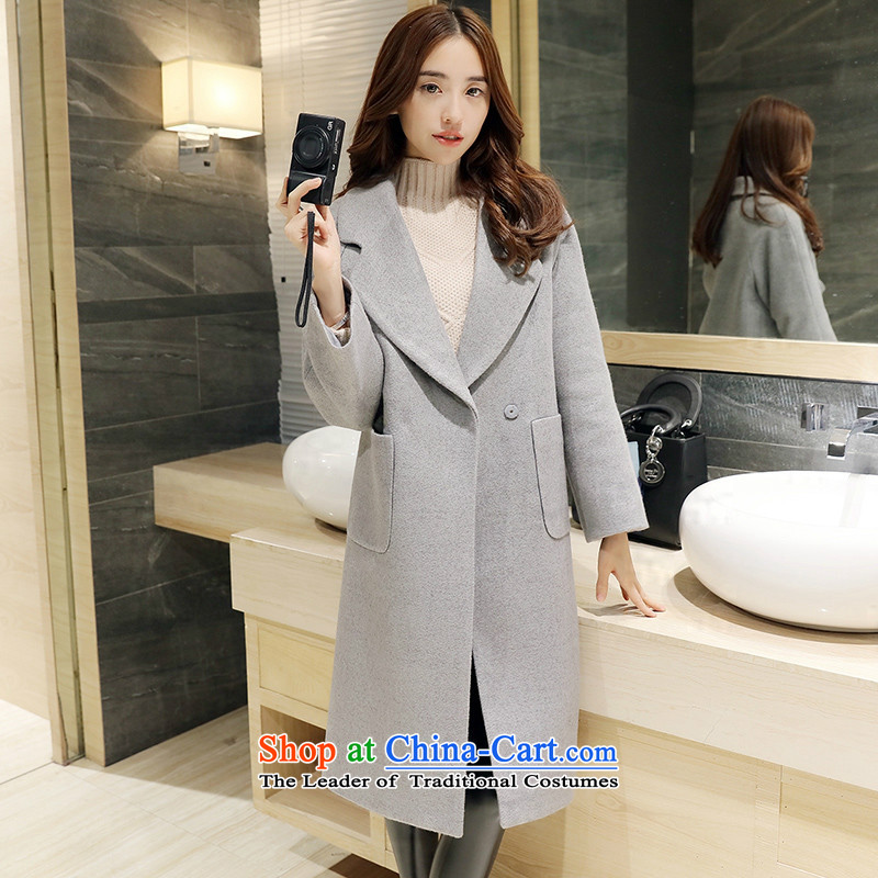 Sin has new winter 2015 stylish look of Sau San video thin warm relaxd trend in long lapel Korean female red cloak gross? XL, sin has shopping on the Internet has been pressed.