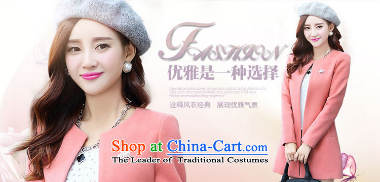 Morcar Connie snow  2015 autumn and winter new Korean version of larger? female coats cardigan windbreaker pink L picture, prices, brand platters! The elections are supplied in the national character of distribution, so action, buy now enjoy more preferential! As soon as possible.