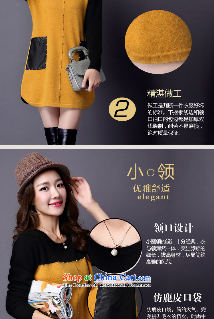 Yuan slot in the 2015 Fall/Winter Collections new thick mm plus hypertrophy of ladies' knitted shirts, loose video forming the thin sweater dresses YD691 red XXL picture, prices, brand platters! The elections are supplied in the national character of distribution, so action, buy now enjoy more preferential! As soon as possible.