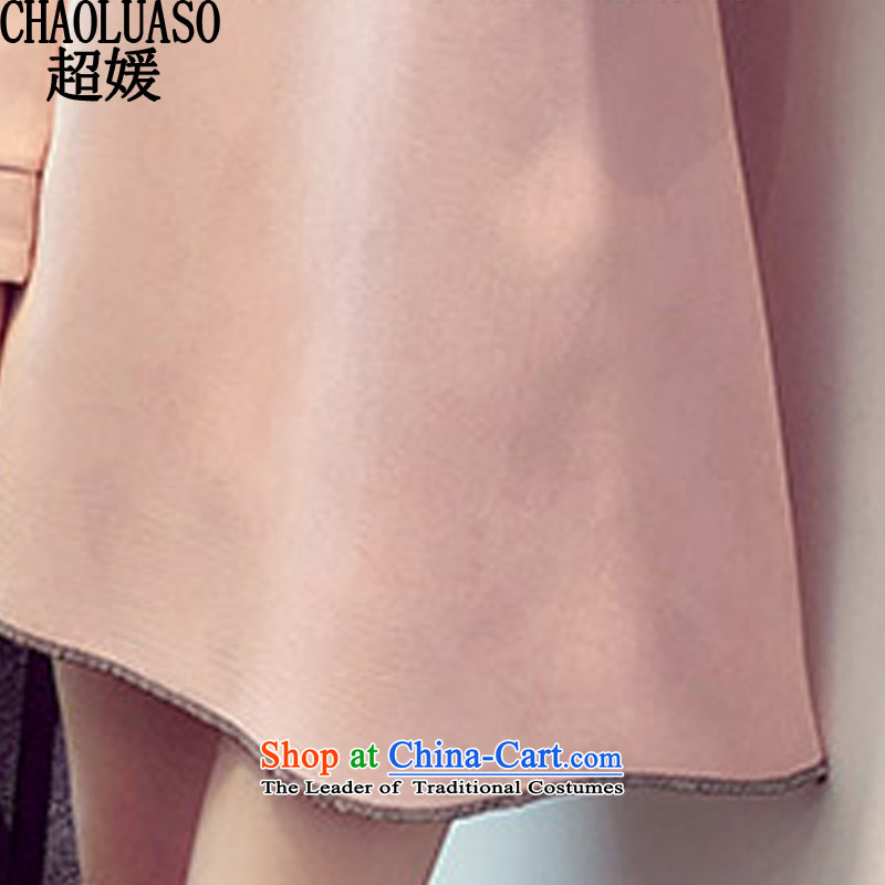 Ultra 2015 yuan for larger female lace stitching to intensify the thick mm winter clothing a long-sleeved gross? dresses CY338 XXL, Yellow 1-yuan (CHAOLUASO) , , , shopping on the Internet