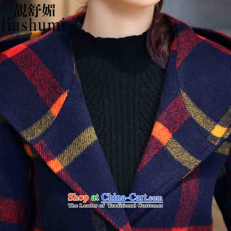 Shu Mei 2015 talks autumn and winter new products to the British Women s College wind jacket compartments in gross? long cap a gross? 0343 female red and yellow coats,  L, L'medicines has been pressed talks shopping on the Internet