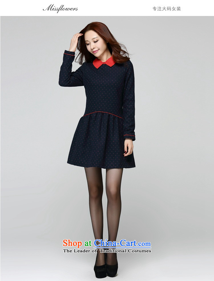 C.o.d. XL 2015 New Fall/Winter Collections Preppy thick sister wave point video thin a long-sleeved baby for a field so gross dresses to dark blue 4XL approximately around 170-190 microseconds catty picture, prices, brand platters! The elections are supplied in the national character of distribution, so action, buy now enjoy more preferential! As soon as possible.