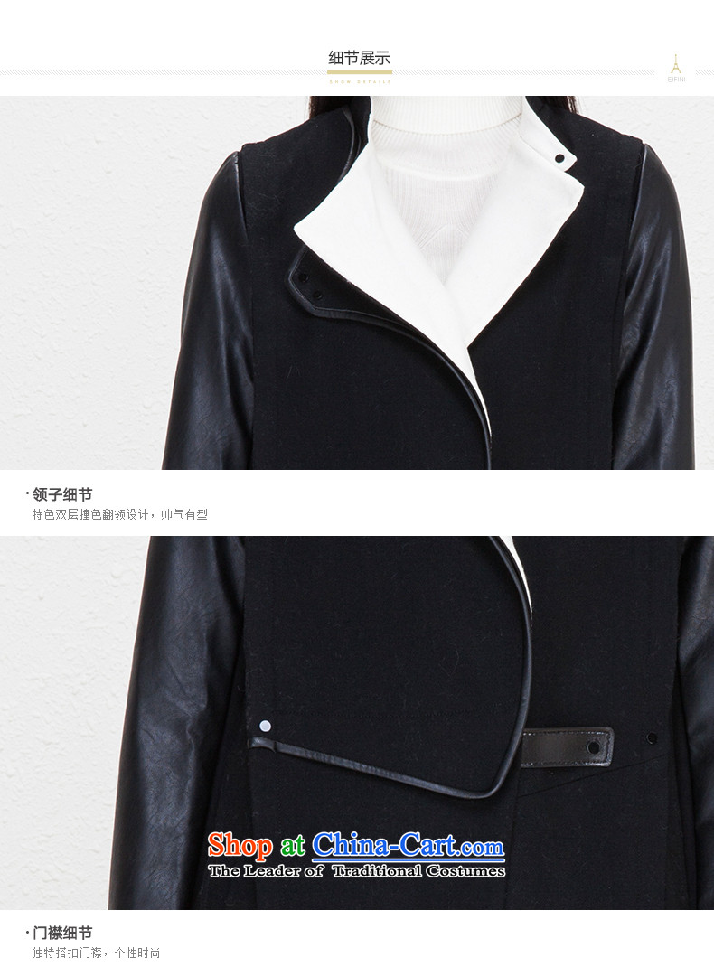 The elections as soon as possible of the Shang Xin Li 2015 winter clothing new Korean version of large roll collar in long coats)?? jacket coat female gross 6481237007 Black S picture, prices, brand platters! The elections are supplied in the national character of distribution, so action, buy now enjoy more preferential! As soon as possible.