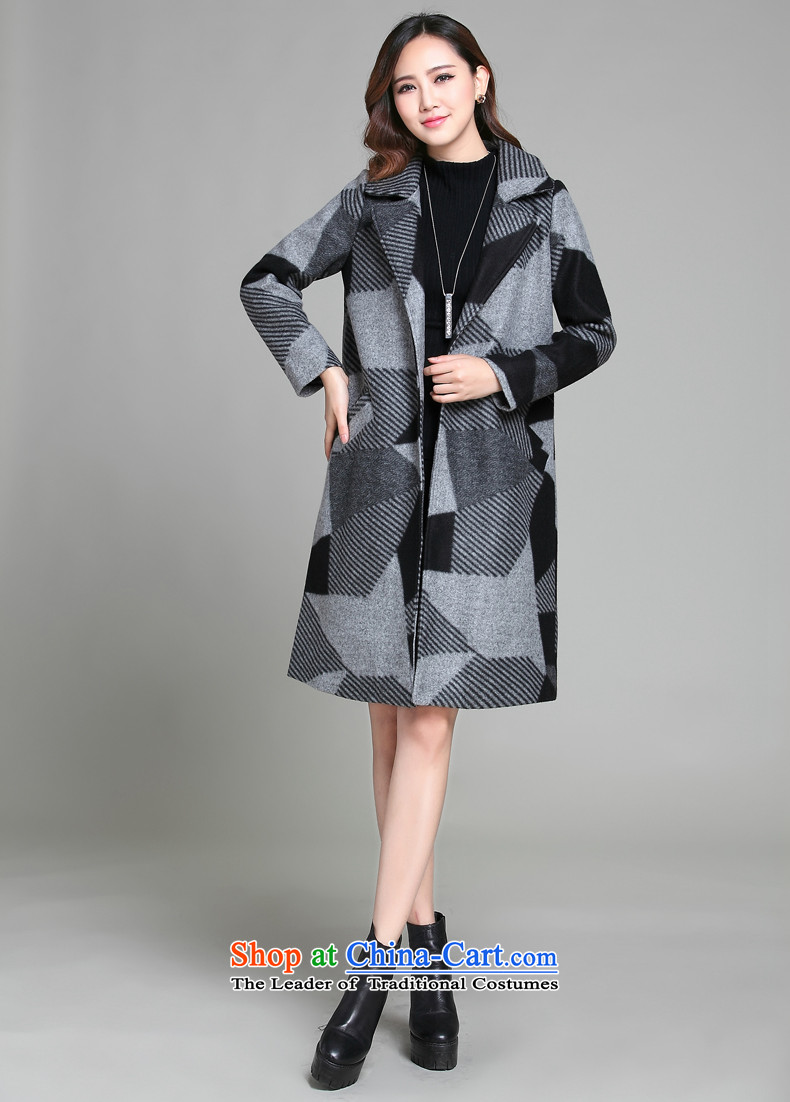 Shanghai Story of gross? long coats female COAT 2015 Winter Korean modern grid ultra long Sau San gross? coats windbreaker Gray L picture, prices, brand platters! The elections are supplied in the national character of distribution, so action, buy now enjoy more preferential! As soon as possible.