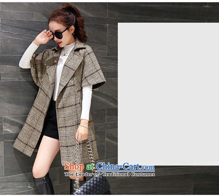 Sin has new winter 2015 stylish temperament video thin Korea Sau San edition in warm longer tether cloak? coats female pale gross grid     M pictures, prices, brand platters! The elections are supplied in the national character of distribution, so action, buy now enjoy more preferential! As soon as possible.