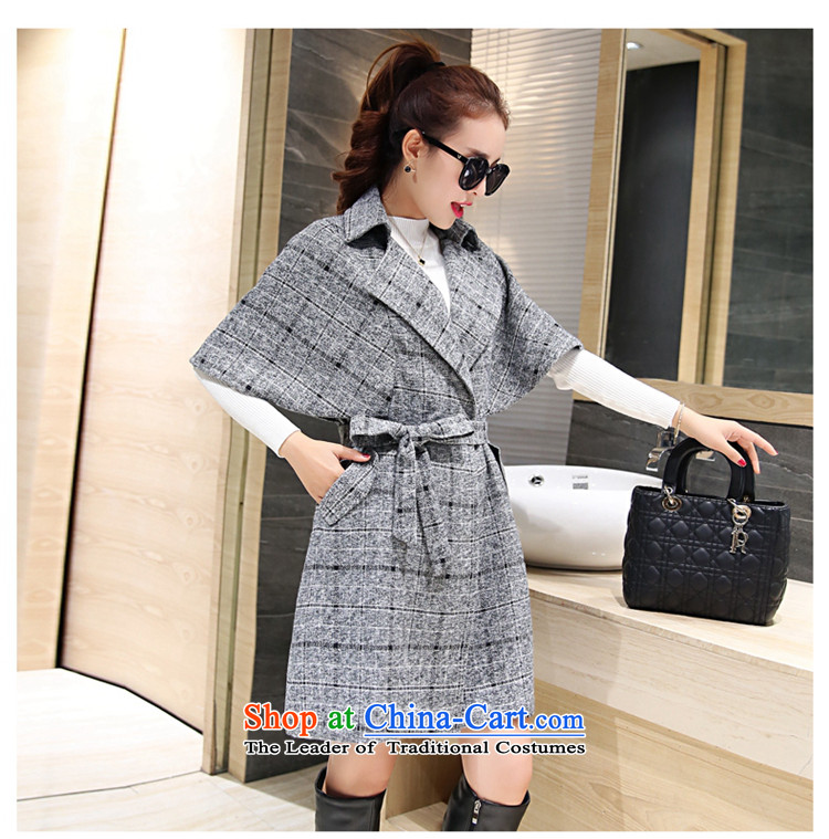 Sin has new winter 2015 stylish temperament video thin Korea Sau San edition in warm longer tether cloak? coats female pale gross grid     M pictures, prices, brand platters! The elections are supplied in the national character of distribution, so action, buy now enjoy more preferential! As soon as possible.