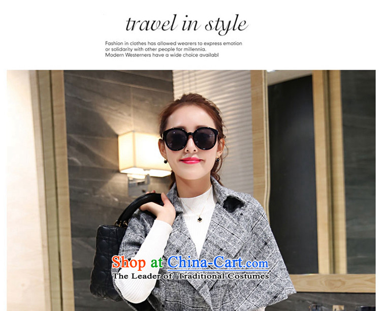 Sin has new winter 2015 stylish temperament video thin Korea Sau San edition in warm longer tether cloak? coats female pale gross grid     M pictures, prices, brand platters! The elections are supplied in the national character of distribution, so action, buy now enjoy more preferential! As soon as possible.