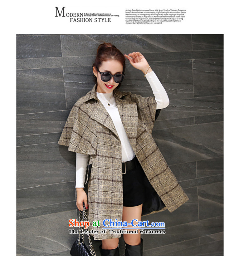 Sin has new winter 2015 stylish temperament video thin Korea Sau San edition in warm longer tether cloak? coats female pale gross grid     M pictures, prices, brand platters! The elections are supplied in the national character of distribution, so action, buy now enjoy more preferential! As soon as possible.