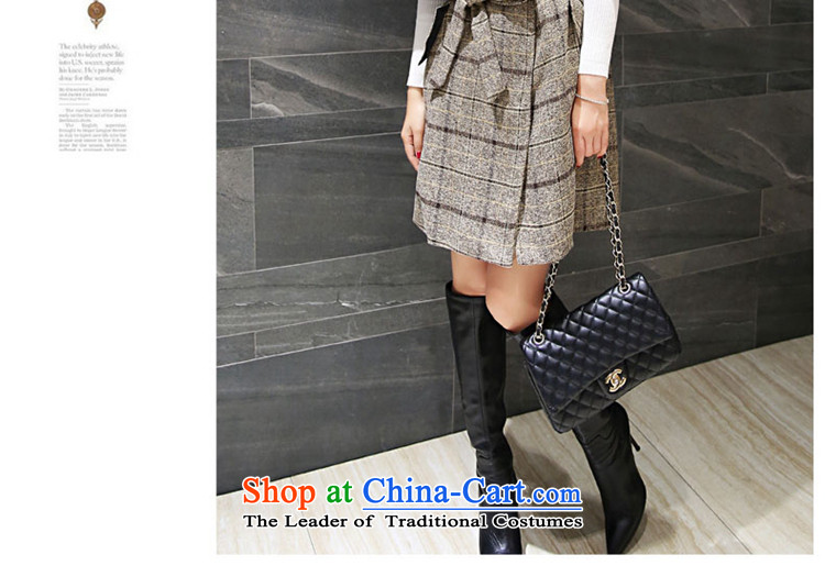 Sin has new winter 2015 stylish temperament video thin Korea Sau San edition in warm longer tether cloak? coats female pale gross grid     M pictures, prices, brand platters! The elections are supplied in the national character of distribution, so action, buy now enjoy more preferential! As soon as possible.