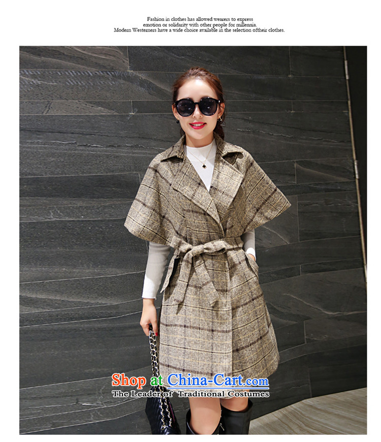 Sin has new winter 2015 stylish temperament video thin Korea Sau San edition in warm longer tether cloak? coats female pale gross grid     M pictures, prices, brand platters! The elections are supplied in the national character of distribution, so action, buy now enjoy more preferential! As soon as possible.