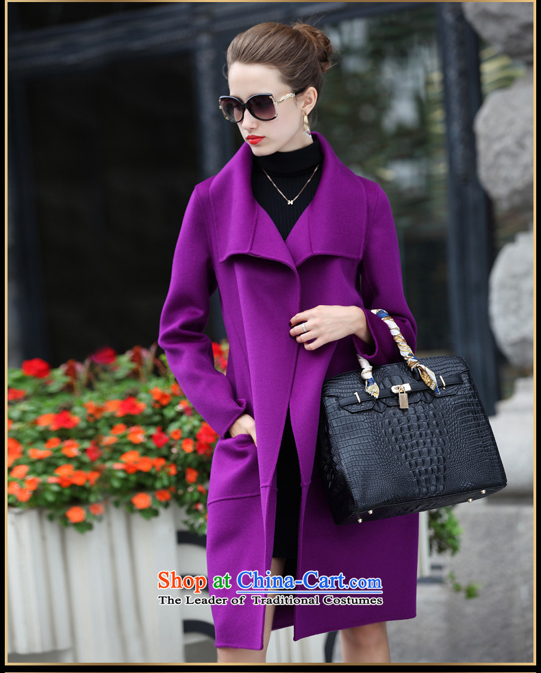Image curtain fall and winter 2015 new women's double-sided gross) is decorated jacket y288#? purple L picture, prices, brand platters! The elections are supplied in the national character of distribution, so action, buy now enjoy more preferential! As soon as possible.