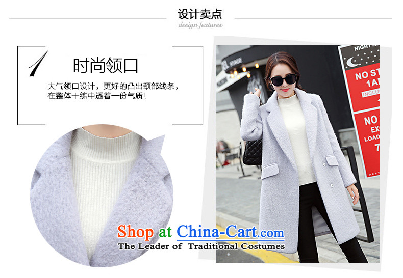 Xuan, Mrs Ure 2015 autumn and winter new minimalist in long wool coat? 