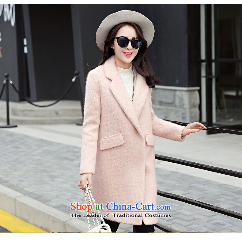 Xuan, Mrs Ure 2015 autumn and winter new minimalist in long wool coat? 