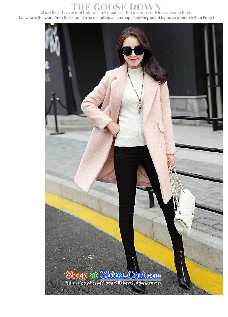 Xuan, Mrs Ure 2015 autumn and winter new minimalist in long wool coat? 