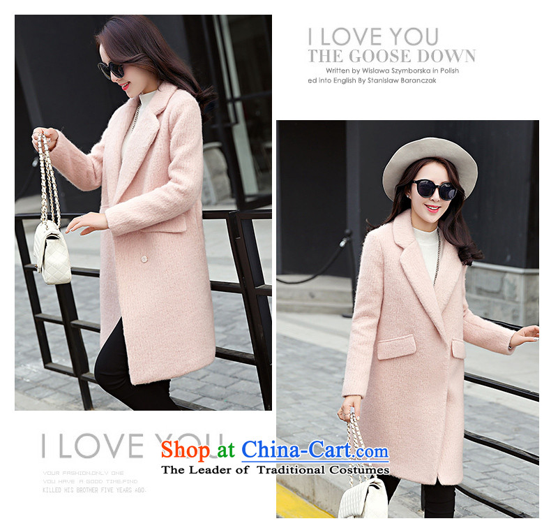 Xuan, Mrs Ure 2015 autumn and winter new minimalist in long wool coat? 