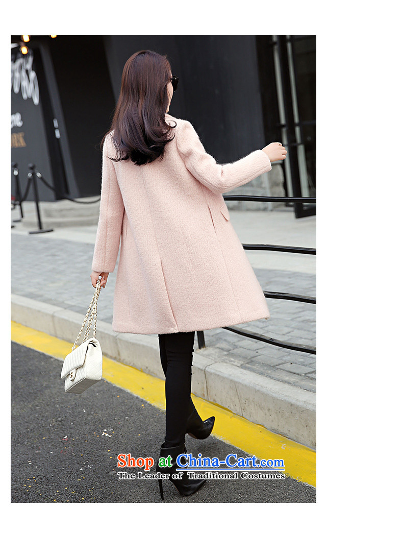 Xuan, Mrs Ure 2015 autumn and winter new minimalist in long wool coat? 