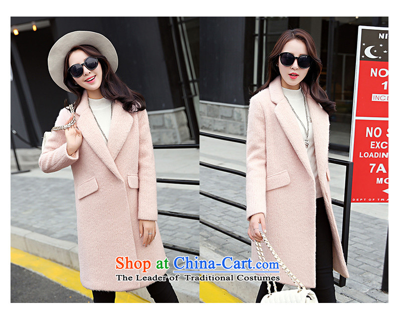 Xuan, Mrs Ure 2015 autumn and winter new minimalist in long wool coat? 