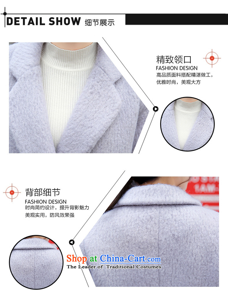 Xuan, Mrs Ure 2015 autumn and winter new minimalist in long wool coat? 