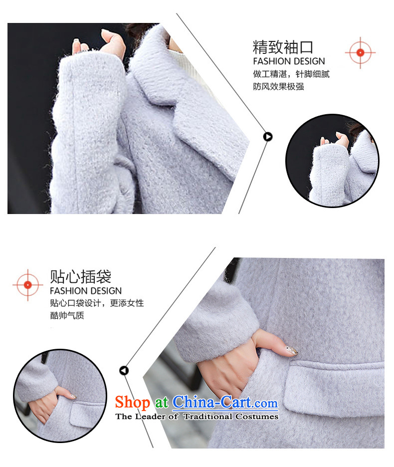 Xuan, Mrs Ure 2015 autumn and winter new minimalist in long wool coat? 