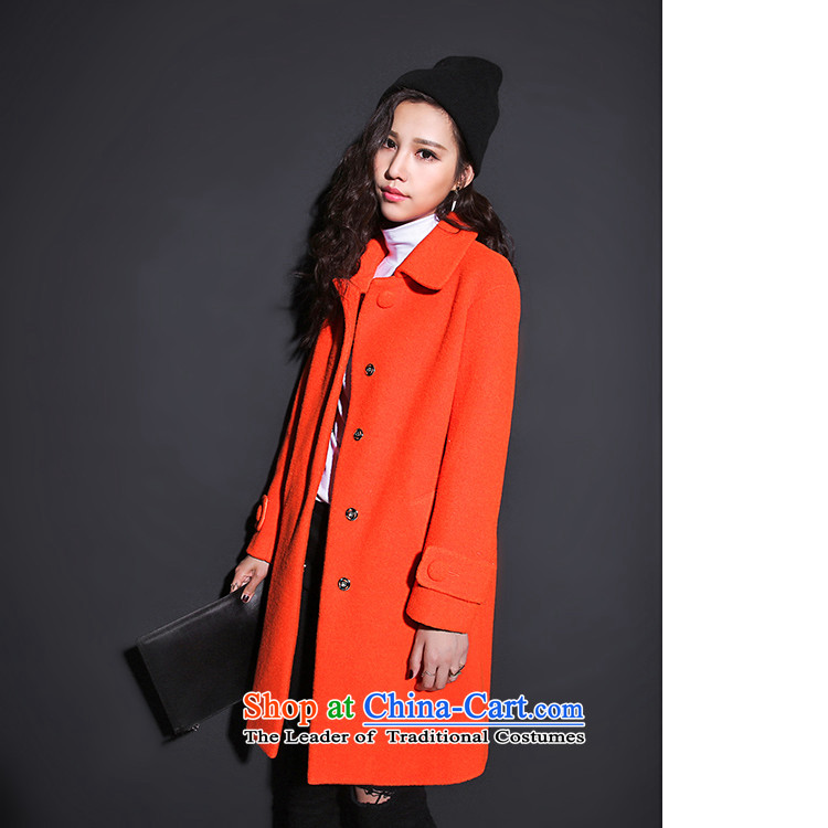 7 Huan 2015 autumn and winter new high-street-side marker single row detained? female purple  S pictures coats, prices, brand platters! The elections are supplied in the national character of distribution, so action, buy now enjoy more preferential! As soon as possible.