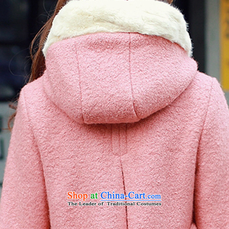 Statements were made by Lau on Winter 2015 new female jackets for larger video thin wool so Sau San Jacket coat SA RED M Lau Statement (she says) , , , shopping on the Internet