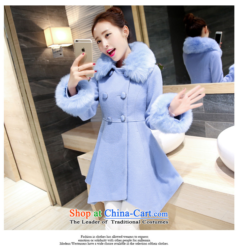 Alfa Romeo Lei 2015 winter new Korean female jacket? gross in autumn and winter long double-a wool coat with collar coats8530  2XL pictures, green fruit prices, brand platters! The elections are supplied in the national character of distribution, so action, buy now enjoy more preferential! As soon as possible.