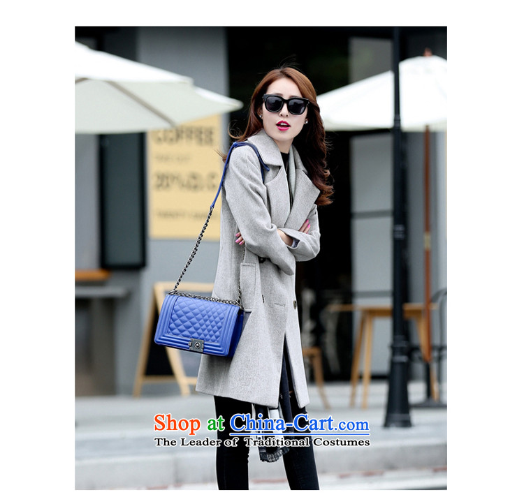 Korea has announced new 2015 Selina Chow female Korean girls coat? long suit for gross and trendy jacket coat? 5913 Secondary toner purple L picture, prices, brand platters! The elections are supplied in the national character of distribution, so action, buy now enjoy more preferential! As soon as possible.