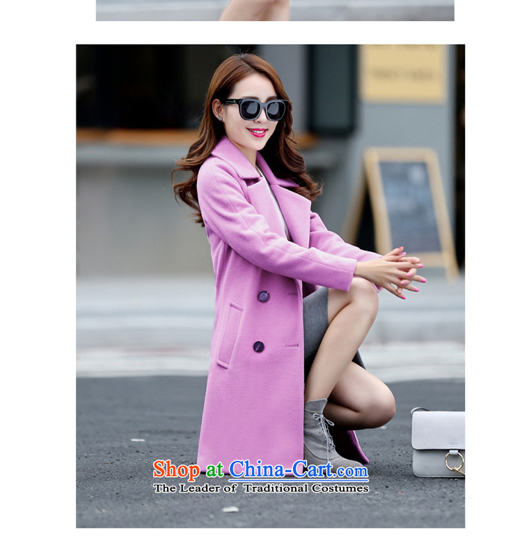 Korea has announced new 2015 Selina Chow female Korean girls coat? long suit for gross and trendy jacket coat? 5913 Secondary toner purple L picture, prices, brand platters! The elections are supplied in the national character of distribution, so action, buy now enjoy more preferential! As soon as possible.