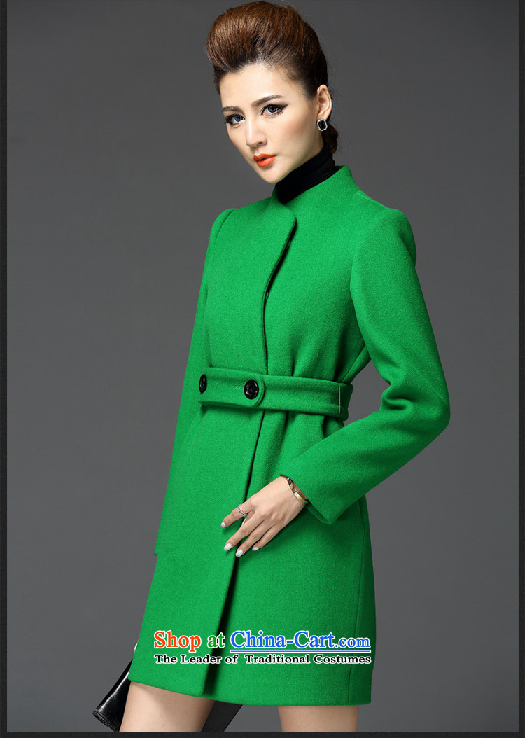 Meath Yang original proposals in the medium to long term, Zhang Qinsheng gross winter 2015 new products so long-sleeved blouses and woolen coat gross? S pictures, green jacket price, brand platters! The elections are supplied in the national character of distribution, so action, buy now enjoy more preferential! As soon as possible.