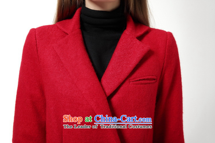 Elizabeth St wool coat is intended in the female)? long jacket female clamp unit sub-thick autumn and winter, SY588030 wine red clip cotton M pictures, prices, brand platters! The elections are supplied in the national character of distribution, so action, buy now enjoy more preferential! As soon as possible.