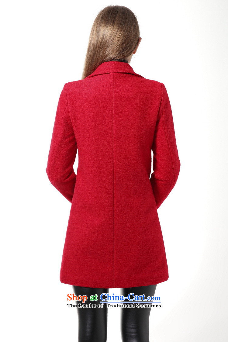 Elizabeth St wool coat is intended in the female)? long jacket female clamp unit sub-thick autumn and winter, SY588030 wine red clip cotton M pictures, prices, brand platters! The elections are supplied in the national character of distribution, so action, buy now enjoy more preferential! As soon as possible.