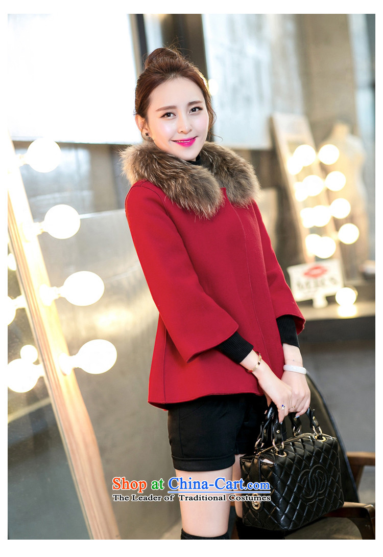  2015 Korean woman mirror the new Small incense funnels canopies gross shortage of female jacket is a winter coats shawl #S686 female red XL115-133 catty picture, prices, brand platters! The elections are supplied in the national character of distribution, so action, buy now enjoy more preferential! As soon as possible.