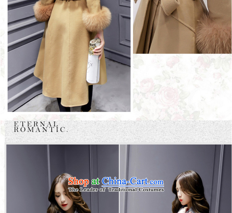 Better, Yi 2015 winter new Korean fashion v-neck autumn and winter coats that? long hair? jacket M8521 Sau San rouge toner L picture, prices, brand platters! The elections are supplied in the national character of distribution, so action, buy now enjoy more preferential! As soon as possible.