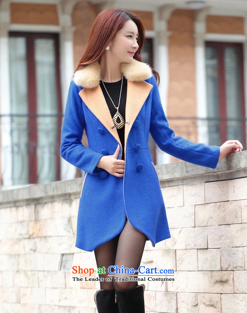 Yi Kyung Hyang 2015 Autumn load ring new double-color spell long suit for Sau San? What Gross Gross flows of coats jacket HY1277 RED L picture, prices, brand platters! The elections are supplied in the national character of distribution, so action, buy now enjoy more preferential! As soon as possible.