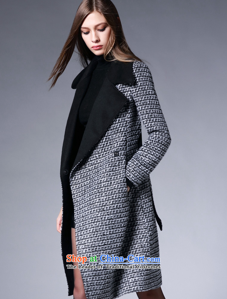 Zk Western women 2015 Fall/Winter Collections new chidori. Long Large lapel gross? a wool coat female jacket coat gray XL Photo, prices, brand platters! The elections are supplied in the national character of distribution, so action, buy now enjoy more preferential! As soon as possible.