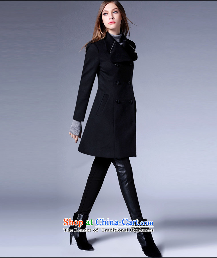 Zk Western women 2015 Fall/Winter Collections new minimalist tether Foutune of gross long butted? a wool coat female black M picture, prices, brand platters! The elections are supplied in the national character of distribution, so action, buy now enjoy more preferential! As soon as possible.