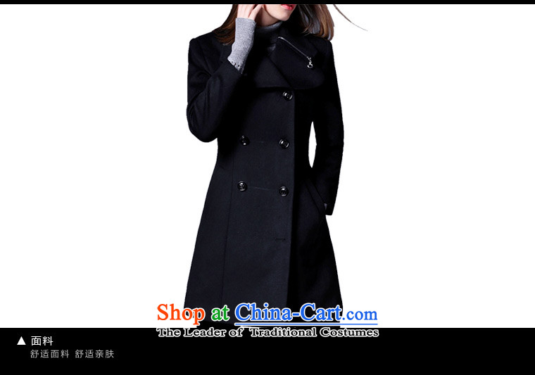 Zk Western women 2015 Fall/Winter Collections new suit for gross butted? Long Sau San a wool coat female black woolen coat XL Photo, prices, brand platters! The elections are supplied in the national character of distribution, so action, buy now enjoy more preferential! As soon as possible.