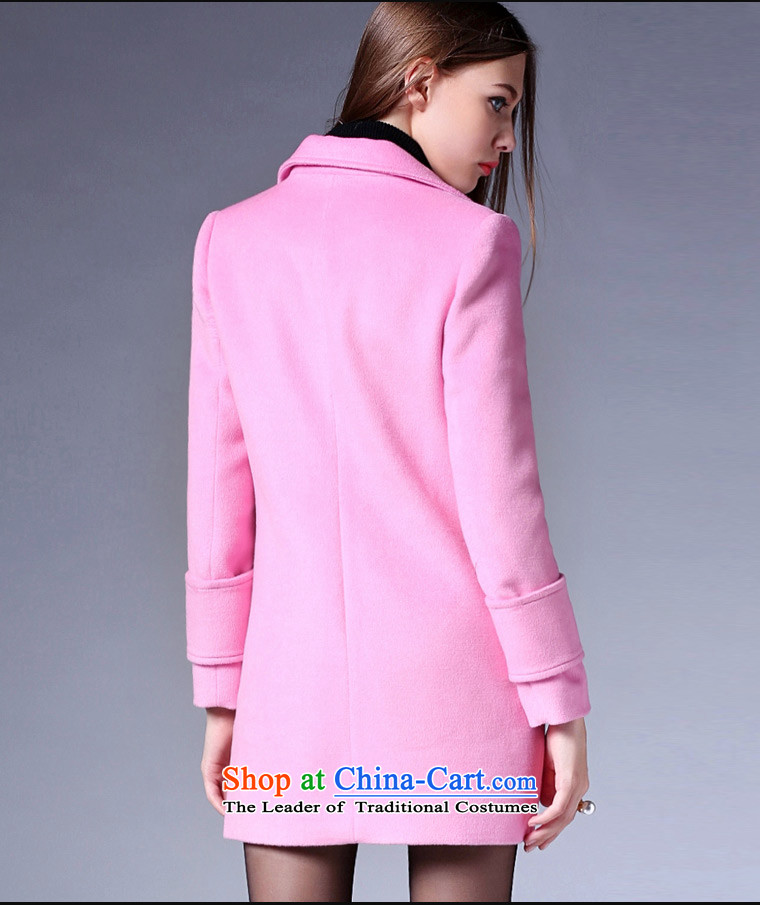 Zk Western women 2015 Fall/Winter Collections new suit for simple single row clip hair? jacket female Sau San a wool coat pink L picture, prices, brand platters! The elections are supplied in the national character of distribution, so action, buy now enjoy more preferential! As soon as possible.