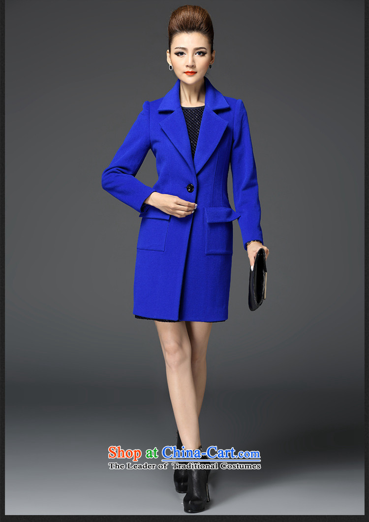 Meath Yang original fang 2015 autumn and winter included new long-sleeved jacket gross? in double-long coats of female blue S? Picture, prices, brand platters! The elections are supplied in the national character of distribution, so action, buy now enjoy more preferential! As soon as possible.