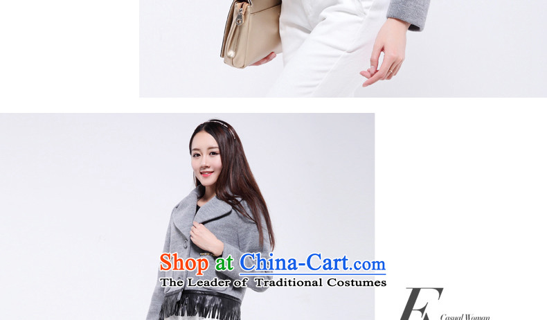Flower to 2015 winter clothing new Korean lapel gross? edging short-jacket)? female 30VD40663 light gray S picture, prices, brand platters! The elections are supplied in the national character of distribution, so action, buy now enjoy more preferential! As soon as possible.