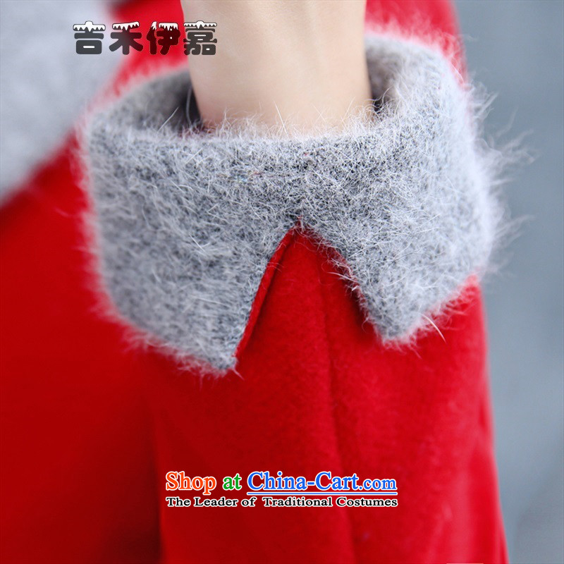 Gil Wo Ika 2015 winter new stylish warm clothing to dress JLFSA18- Li Taobao, Orange XL, Gil Wo Ika shopping on the Internet has been pressed.