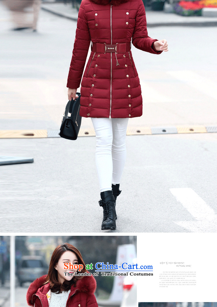 Spray gel thick MM 朶 downcoat girl in long thick nagymaros collar robe Korean 200 catties thick sister thin solid color graphics Sau San ãþòâ GA1062 wine red XXXL picture, prices, brand platters! The elections are supplied in the national character of distribution, so action, buy now enjoy more preferential! As soon as possible.
