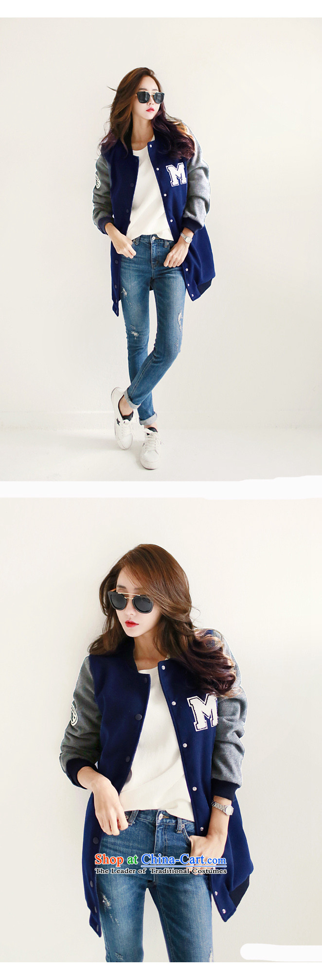 2015 Autumn and winter Zz&ff new Korean version of Fat MM trendy code women loose video thin baseball services 381 dark blue jacket for larger picture, prices, XL brand platters! The elections are supplied in the national character of distribution, so action, buy now enjoy more preferential! As soon as possible.