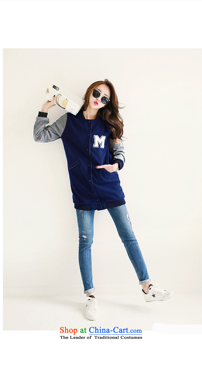 2015 Autumn and winter Zz&ff new Korean version of Fat MM trendy code women loose video thin baseball services 381 dark blue jacket for larger picture, prices, XL brand platters! The elections are supplied in the national character of distribution, so action, buy now enjoy more preferential! As soon as possible.