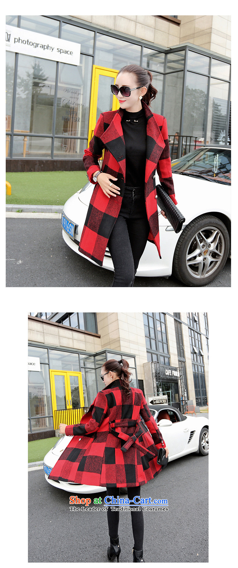 Yoon Won? coats maple version 2015 autumn and winter new stylish girl coats gross? 